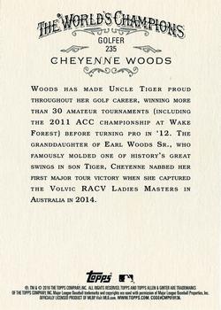 2016 Topps Allen & Ginter X #235 Cheyenne Woods Back