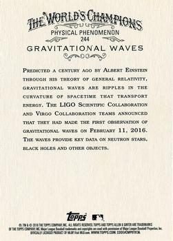 2016 Topps Allen & Ginter X #244 Gravitational Waves Back