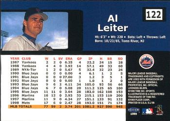 1999 Sports Illustrated #122 Al Leiter Back