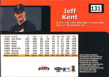 1999 Sports Illustrated #131 Jeff Kent Back