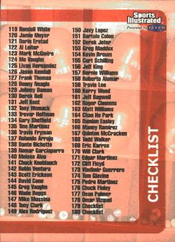 1999 Sports Illustrated #180 Checklist: 119-180 and Inserts Front