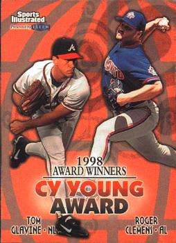 1999 Sports Illustrated #19 Cy Young Award (Tom Glavine / Roger Clemens) Front