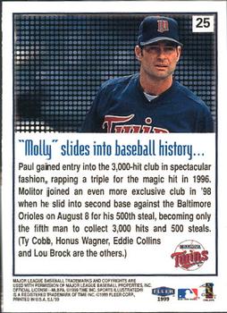 1999 Sports Illustrated #25 Paul Molitor Back