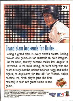 1999 Sports Illustrated #27 Chris Hoiles Back