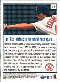1999 Sports Illustrated #32 Dennis Eckersley Back
