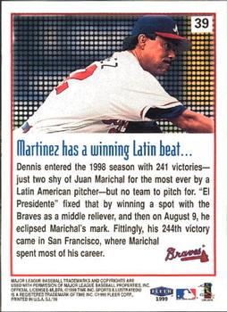 1999 Sports Illustrated #39 Dennis Martinez Back