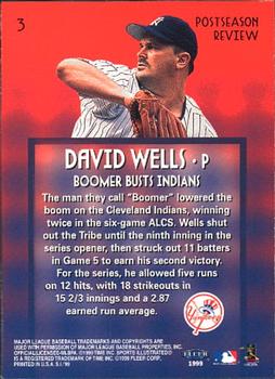 1999 Sports Illustrated #3 David Wells Back