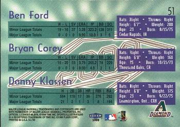 1999 Sports Illustrated #51 Ben Ford / Bryan Corey / Danny Klassen Back