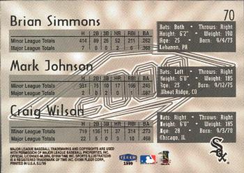 1999 Sports Illustrated #70 Brian Simmons / Mark Johnson / Craig Wilson Back