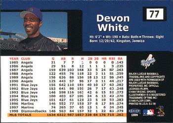 1999 Sports Illustrated #77 Devon White Back