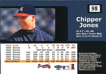 1999 Sports Illustrated #98 Chipper Jones Back