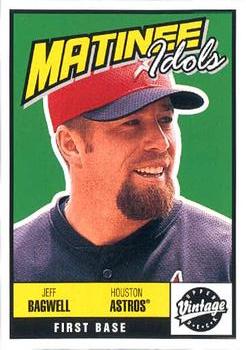 2001 Upper Deck Vintage - Matinee Idols #M18 Jeff Bagwell  Front