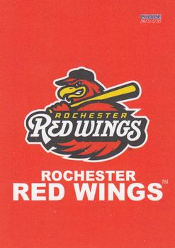 2016 Choice Rochester Red Wings #NNO Header Card Front