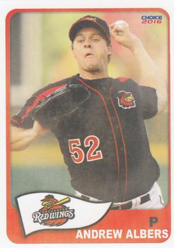 2016 Choice Rochester Red Wings #01 Andrew Albers Front