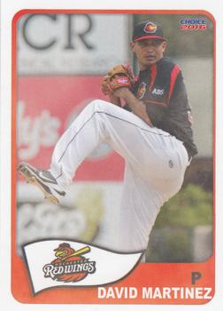 2016 Choice Rochester Red Wings #11 David Martinez Front