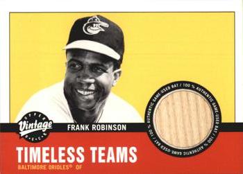 2001 Upper Deck Vintage - Timeless Teams #BA-FR Frank Robinson Front