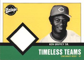 2001 Upper Deck Vintage - Timeless Teams #CI-KG Ken Griffey Sr. Front