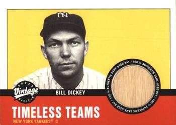 2001 Upper Deck Vintage - Timeless Teams #NYY-BD Bill Dickey Front