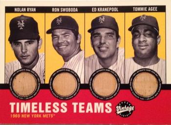2001 Upper Deck Vintage - Timeless Teams Combos #NYM69 Nolan Ryan / Ron Swoboda / Ed Kranepool / Tommie Agee Front
