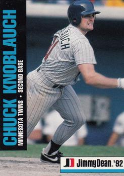 1992 Jimmy Dean #12 Chuck Knoblauch Front