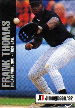 1992 Jimmy Dean #4 Frank Thomas Front