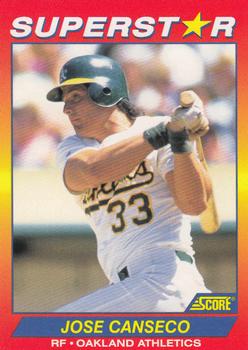 1992 Score 100 Superstars #67 Jose Canseco Front