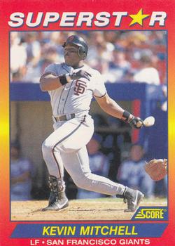 1992 Score 100 Superstars #93 Kevin Mitchell Front