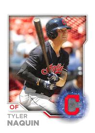 2017 Topps Stickers #38 Tyler Naquin Front
