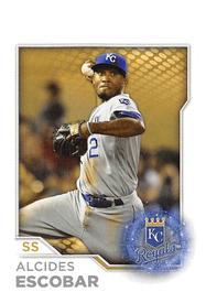 2017 Topps Stickers #95 Alcides Escobar Front