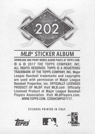 2017 Topps Stickers #202 Clark Back