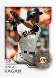 2017 Topps Stickers #224 Angel Pagan Front