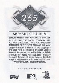 2017 Topps Stickers #265 Swinging Friar Back