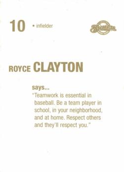 2003 Milwaukee Brewers Police #NNO Royce Clayton Back