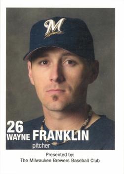 2003 Milwaukee Brewers Police #NNO Wayne Franklin Front