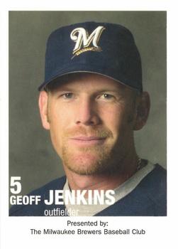 2003 Milwaukee Brewers Police #NNO Geoff Jenkins Front