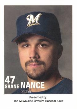 2003 Milwaukee Brewers Police #NNO Shane Nance Front