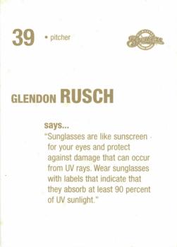 2003 Milwaukee Brewers Police #NNO Glendon Rusch Back