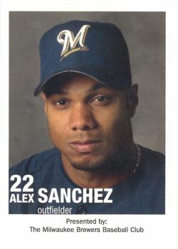 2003 Milwaukee Brewers Police #NNO Alex Sanchez Front
