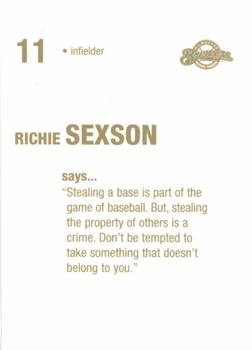2003 Milwaukee Brewers Police #NNO Richie Sexson Back