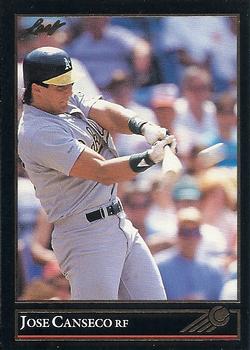 1992 Donruss - Gold Leaf Stars Previews #23 Jose Canseco Front