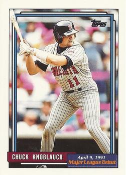 1992 Topps Major League Debut 1991 #103 Chuck Knoblauch Front