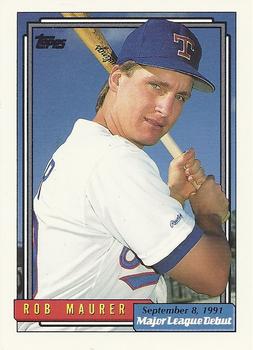 1992 Topps Major League Debut 1991 #119 Rob Maurer Front