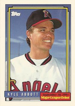 1992 Topps Major League Debut 1991 #1 Kyle Abbott Front