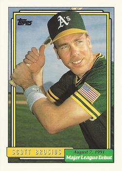1992 Topps Major League Debut 1991 #22 Scott Brosius Front