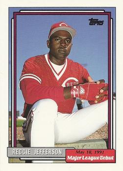 1992 Topps Major League Debut 1991 #89 Reggie Jefferson Front