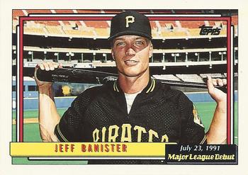 1992 Topps Major League Debut 1991 #8 Jeff Banister Front