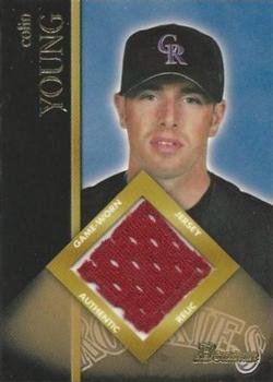 2002 Bowman - Game-Used Relics #BR-CY Colin Young Front