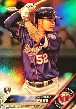 2016 Topps Chrome - Refractor #13 Byung-Ho Park Front