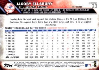 2016 Topps Chrome - Refractor #23 Jacoby Ellsbury Back
