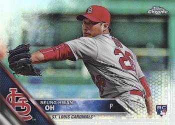 2016 Topps Chrome - Refractor #98 Seung-Hwan Oh Front